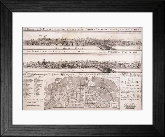 Framed Print : Map of London Framed Print : Map of London