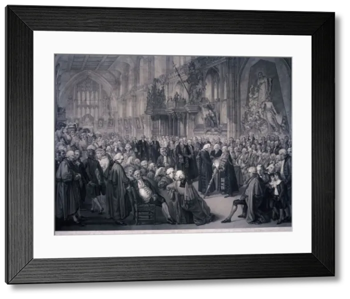 Framed Print : Inaugaration of Lord Mayor Nathaniel Newnham, London, 1801. Artist: Benjamin Smith Framed Print : Inaugaration of Lord Mayor Nathaniel Newnham, London, 1801. Artist: Benjamin Smith