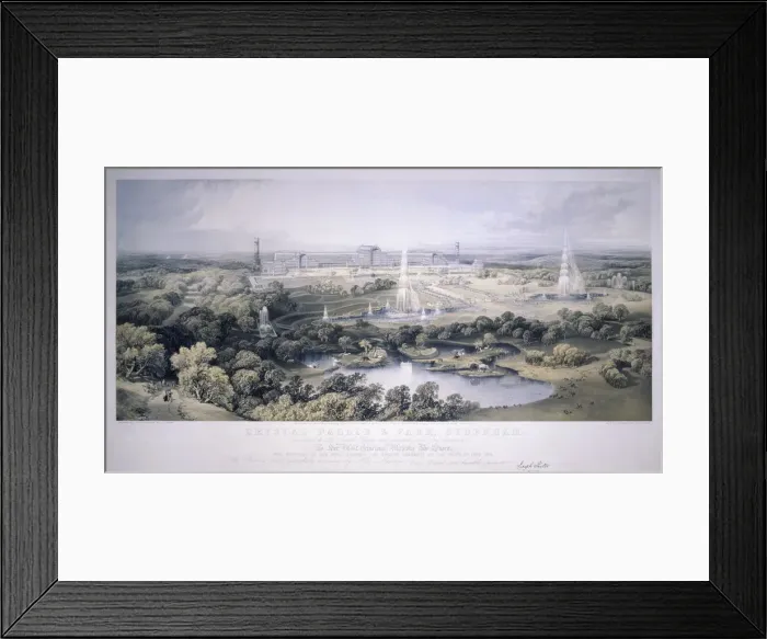 Framed Print : Crystal Palace, Sydenham, London, 1854. Artist: Jonathan Needham Framed Print : Crystal Palace, Sydenham, London, 1854. Artist: Jonathan Needham
