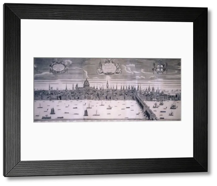 Framed Print : City of London, c1710