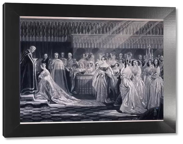 Queen Victorias Coronation, 1838. Artist: Samuel Cousins