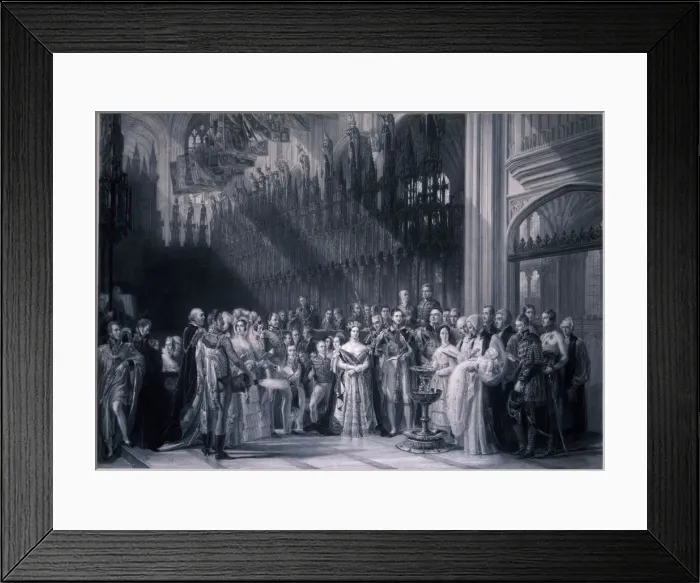 Framed Print : Christening of Edward VII, 1842 Framed Print : Christening of Edward VII, 1842