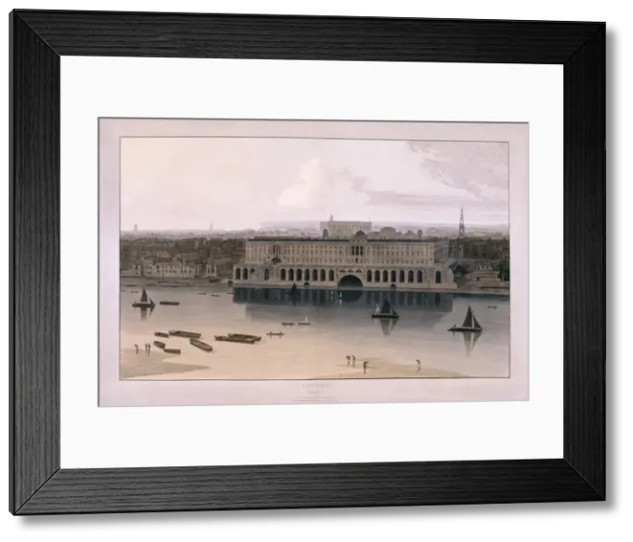 Framed Print : Somerset House, London, 1804. Artist: William Daniell Framed Print : Somerset House, London, 1804. Artist: William Daniell