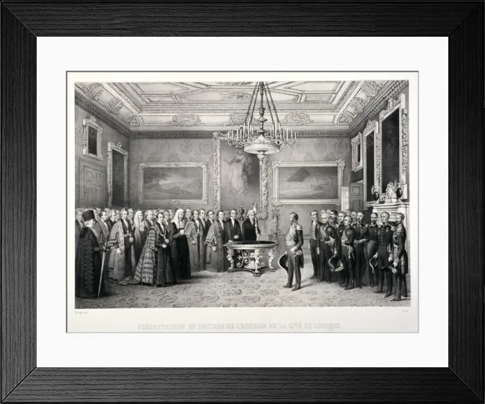 Framed Print : Lord Mayor, Sir William Magnay, Windsor Castle, Berkshire, 1844 Framed Print : Lord Mayor, Sir William Magnay, Windsor Castle, Berkshire, 1844