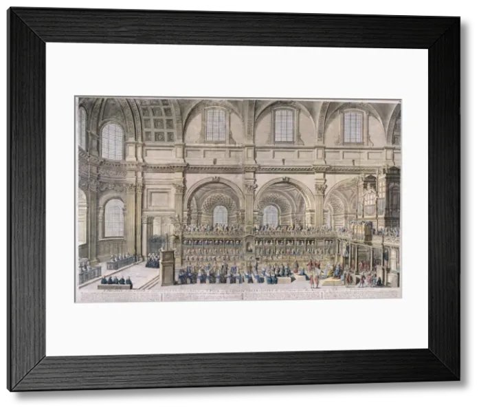 Framed Print : St Pauls Cathedral, London, 1706, (1707). Artist: Robert Trevitt