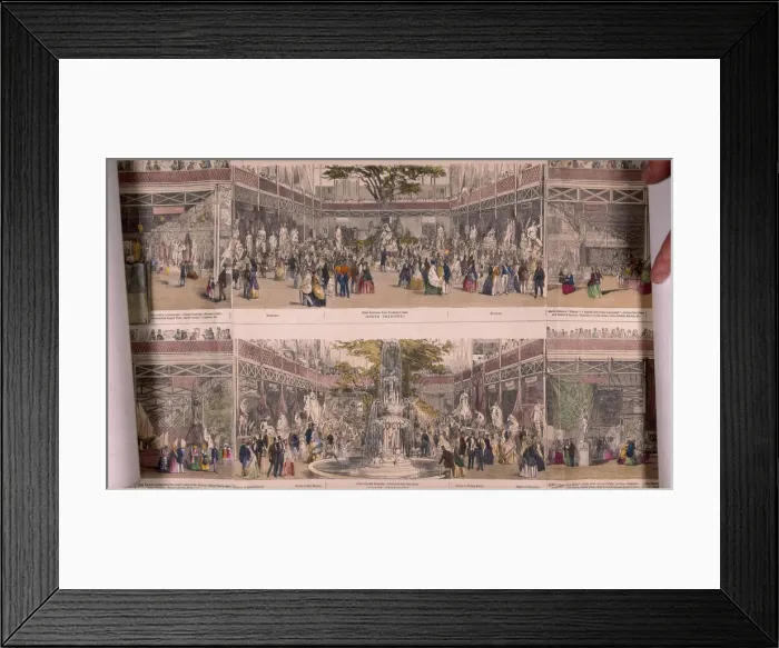 Framed Print : Great Exhibition, Crystal Palace, Hyde Park, London, 1851 Framed Print : Great Exhibition, Crystal Palace, Hyde Park, London, 1851