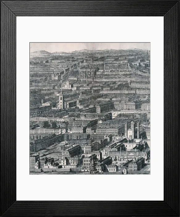 Framed Print : Panoramic view of London, 1720. Artist: Johannes Kip Framed Print : Panoramic view of London, 1720. Artist: Johannes Kip
