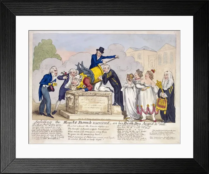 Framed Print : Scene at Horse Guards Parade, London, 1816