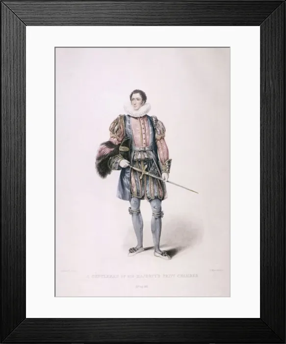 Framed Print : Gentleman in cerimonial costume, 1826. Artist: Henry Meyer Framed Print : Gentleman in cerimonial costume, 1826. Artist: Henry Meyer