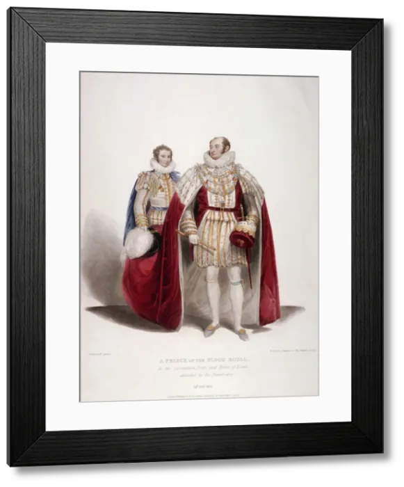 Framed Print : Frederick Augustus, Duke of York in the coronation dress and robes of estate, 1824 Framed Print : Frederick Augustus, Duke of York in the coronation dress and robes of estate, 1824