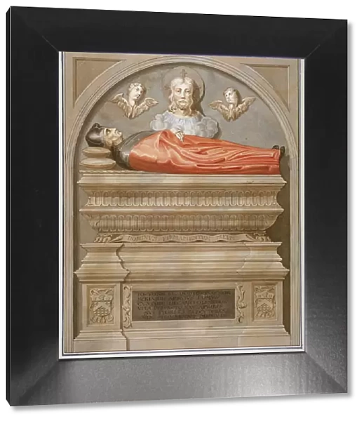 Monument to Dr John Yonge by Torrigiano in Rolls Chapel, Chancery Lane, City of London, 1800