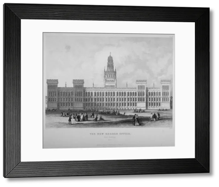 Framed Print : The Public Record Office, Chancery Lane, City of London, 1855. Artist: WE Albutt Framed Print : The Public Record Office, Chancery Lane, City of London, 1855. Artist: WE Albutt