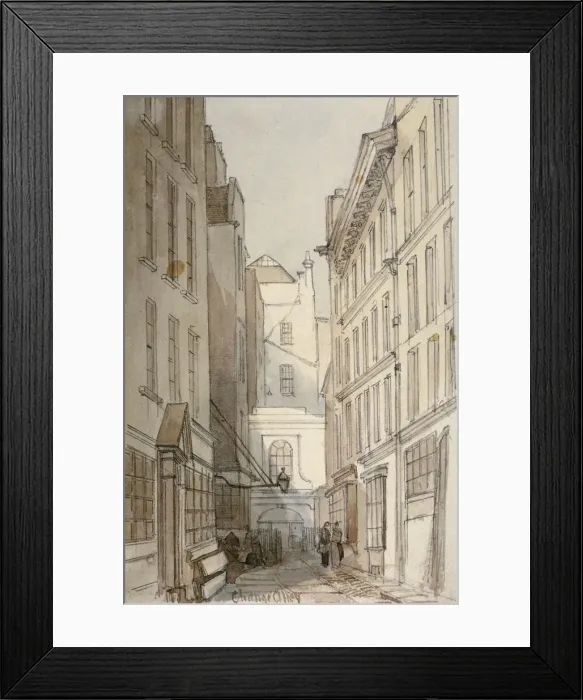 Framed Print : Change Alley, City of London, 1850. Artist: Thomas Colman Dibdin Framed Print : Change Alley, City of London, 1850. Artist: Thomas Colman Dibdin