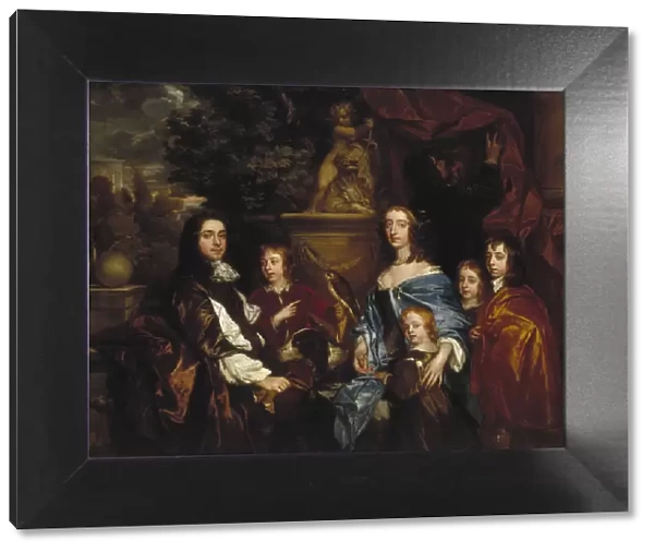Sir Edward Hales and his family, 1656. Artist: Peter Lely