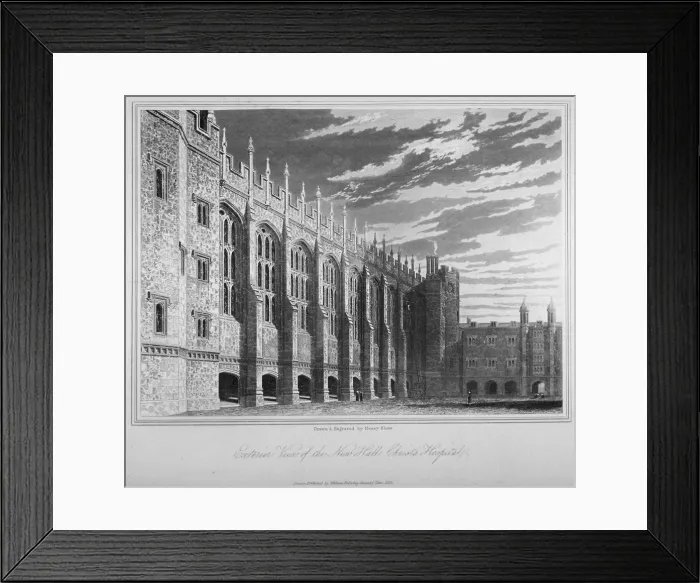 Framed Print : View of the hall, Christs Hospital, City of London, 1833. Artist: Henry Shaw Framed Print : View of the hall, Christs Hospital, City of London, 1833. Artist: Henry Shaw