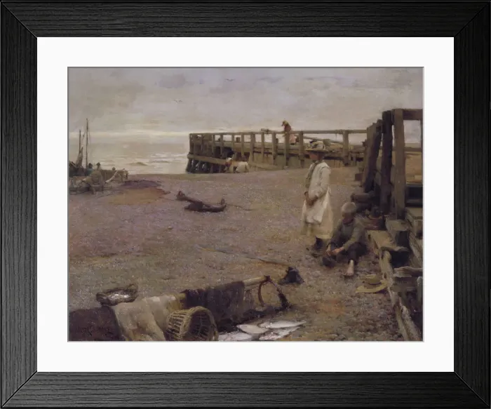 Framed Print : An October Morning, 1885. Artist: Walter Frederick Osborne Framed Print : An October Morning, 1885. Artist: Walter Frederick Osborne