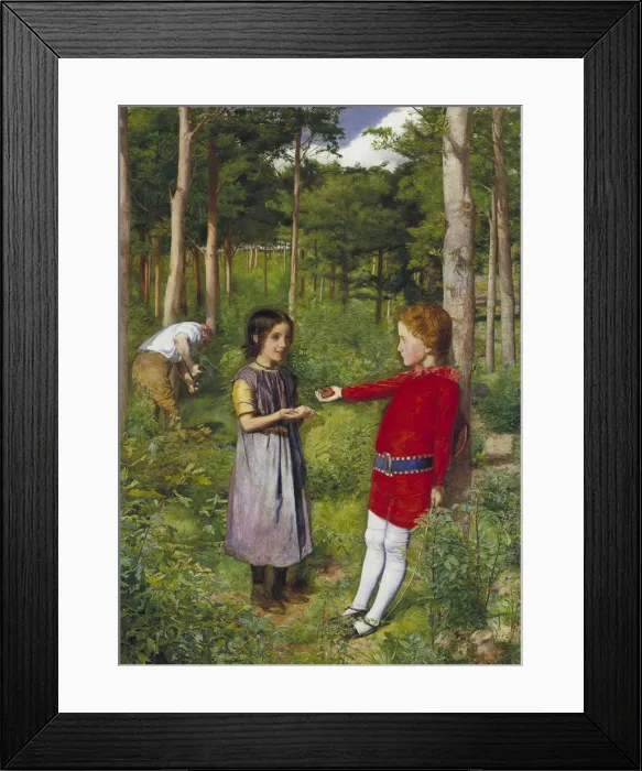 Framed Print : The Woodmans Daughter, 1851. Artist: John Everett Millais Framed Print : The Woodmans Daughter, 1851. Artist: John Everett Millais