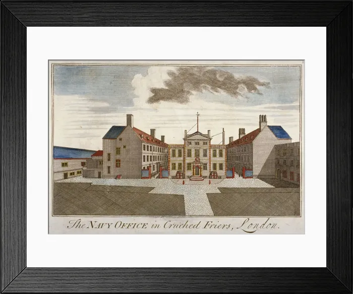 Framed Print : The Navy Office in Crutched Friars, City of London, 1720 Framed Print : The Navy Office in Crutched Friars, City of London, 1720