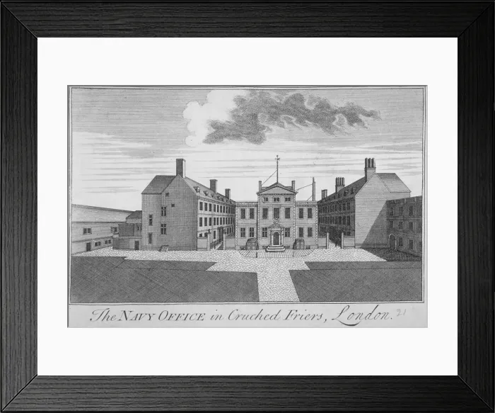 Framed Print : The Navy Office in Crutched Friars, City of London, 1720 Framed Print : The Navy Office in Crutched Friars, City of London, 1720