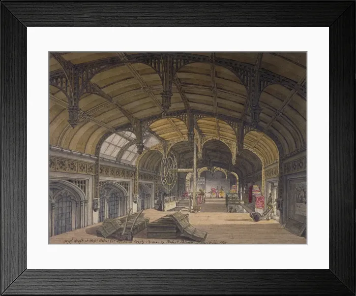 Framed Print : Interior view of Crosby Hall at no 36 Bishopsgate, City of London, 1819 Framed Print : Interior view of Crosby Hall at no 36 Bishopsgate, City of London, 1819