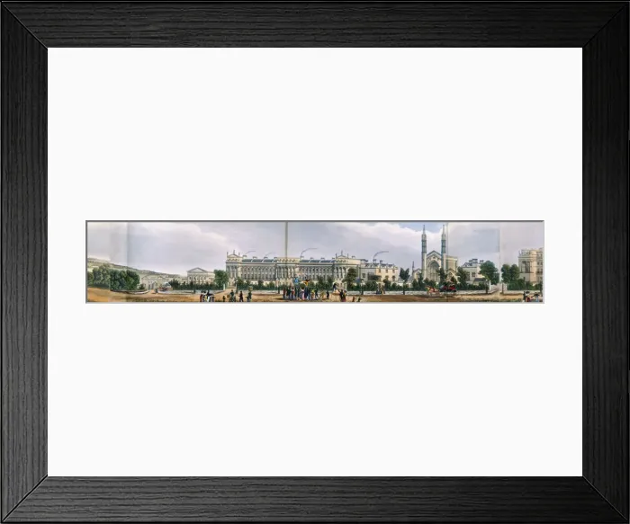 Framed Print : Panoramic view of the area around Regents Park, London, 1831 Framed Print : Panoramic view of the area around Regents Park, London, 1831