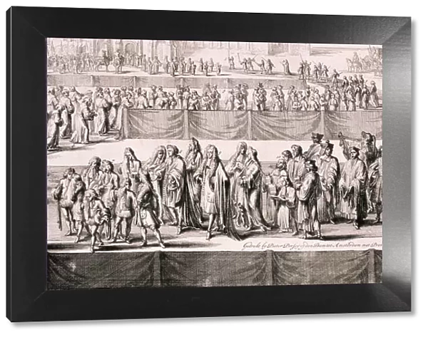 Queen Mary IIs funeral, Westminster Abbey, London, 1695. Artist: Romeyn de Hooghe