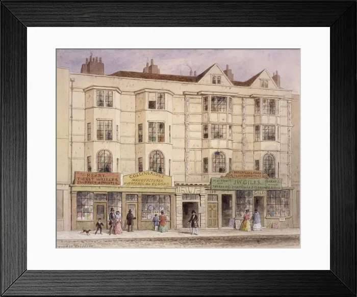 Framed Print : Aldersgate Street, London, (1851?) Artist: Thomas Hosmer Shepherd Framed Print : Aldersgate Street, London, (1851?) Artist: Thomas Hosmer Shepherd