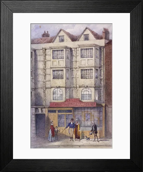Framed Print : Aldersgate Street, London, c1850. Artist: Frederick Napoleon Shepherd Framed Print : Aldersgate Street, London, c1850. Artist: Frederick Napoleon Shepherd