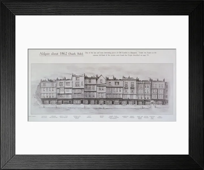 Framed Print : Aldgate High Street, London, c1862 Framed Print : Aldgate High Street, London, c1862