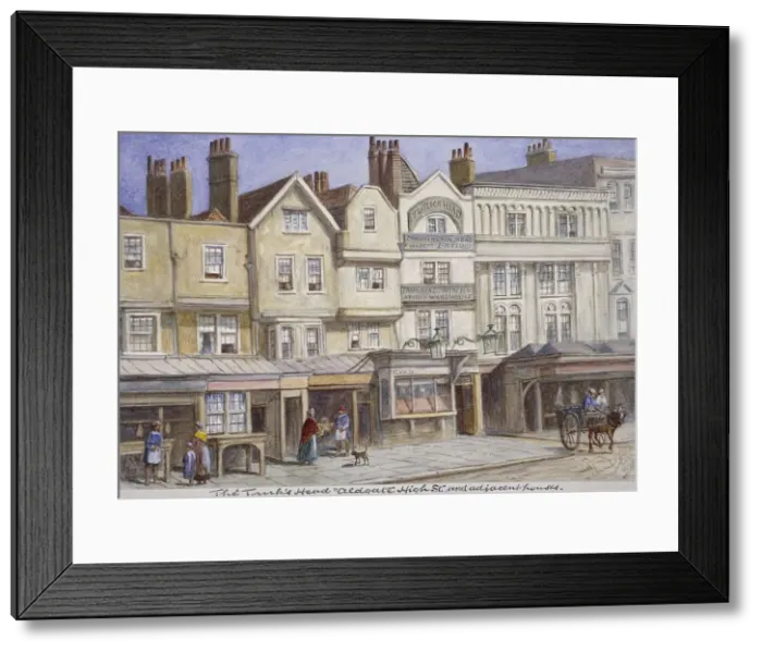 Framed Print : Aldgate High Street, London, 1869. Artist: JT Wilson Framed Print : Aldgate High Street, London, 1869. Artist: JT Wilson