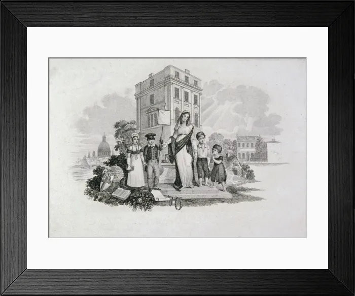 Framed Print : St Annes Society School, London, c1810 Framed Print : St Annes Society School, London, c1810