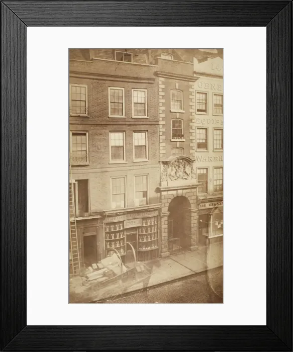 Framed Print : Saddlers Hall, Cheapside, City of London, 1860 Framed Print : Saddlers Hall, Cheapside, City of London, 1860