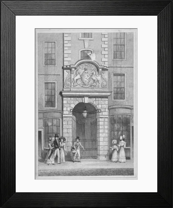 Framed Print : Saddlers Hall, Cheapside, City of London, 1830. Artist: W Watkins Framed Print : Saddlers Hall, Cheapside, City of London, 1830. Artist: W Watkins