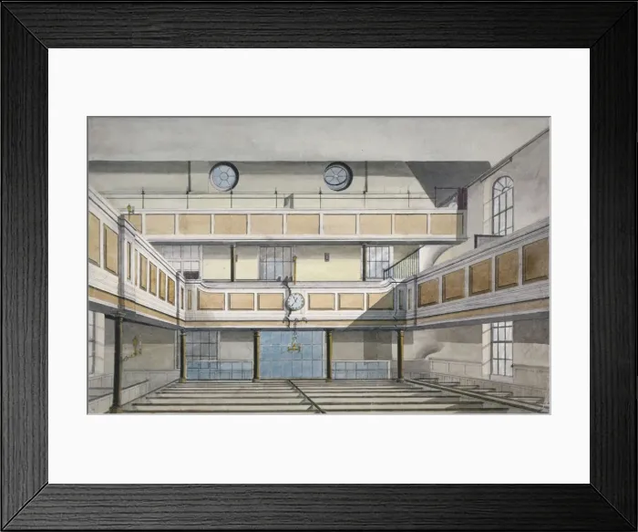 Framed Print : Interior of Salters Hall Chapel for Protestant Dissenters, St Swithins Lane, City of London Framed Print : Interior of Salters Hall Chapel for Protestant Dissenters, St Swithins Lane, City of London