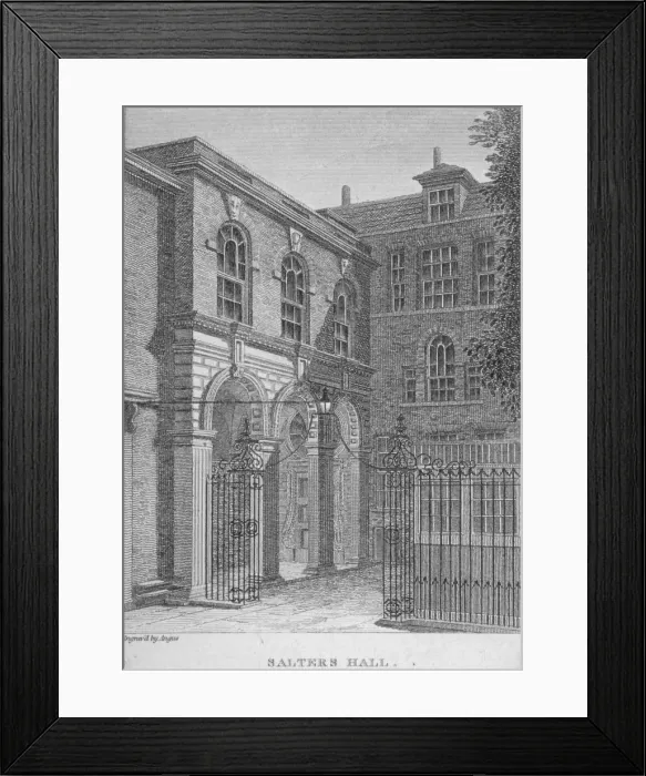 Framed Print : View of Salters Hall, St Swithins Lane, City of London, 1800. Artist: William Angus Framed Print : View of Salters Hall, St Swithins Lane, City of London, 1800. Artist: William Angus