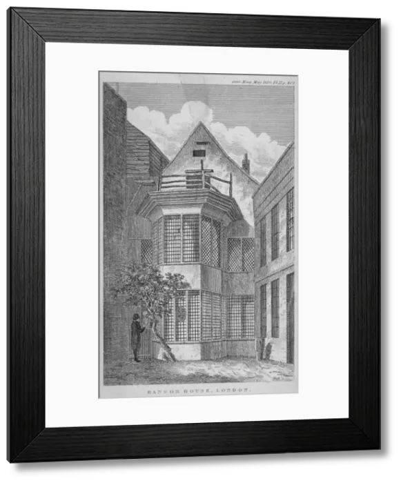 Framed Print : Bangor House, Shoe Lane, City of London, 1819 Framed Print : Bangor House, Shoe Lane, City of London, 1819