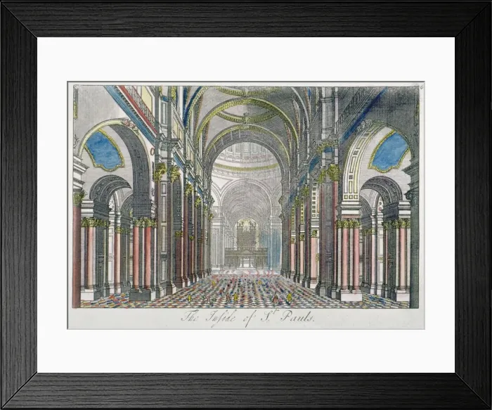 Framed Print : Interior of St Pauls Cathedral, looking east from the nave towards the choir, City of London Framed Print : Interior of St Pauls Cathedral, looking east from the nave towards the choir, City of London