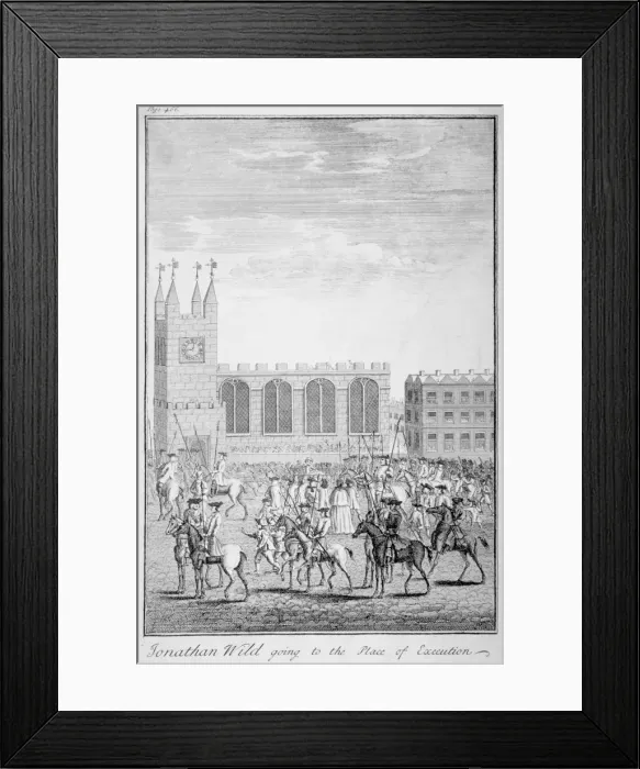 Framed Print : Jonathan Wild going to the place of execution, London, 1725 Framed Print : Jonathan Wild going to the place of execution, London, 1725