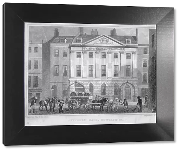 Skinners Hall, City of London, 1830. Artist: MS Barenger