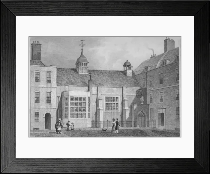Framed Print : Staple Inn, City of London, 1800. Artist: WH Bond Framed Print : Staple Inn, City of London, 1800. Artist: WH Bond