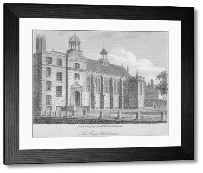 Framed Print : View of Middle Temple Hall from the north-east, Middle Temple, City of London, 1812 Framed Print : View of Middle Temple Hall from the north-east, Middle Temple, City of London, 1812