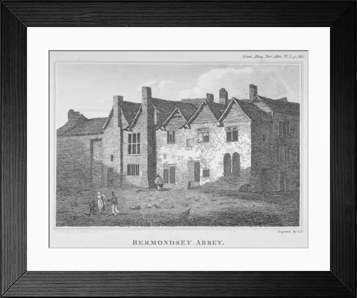Framed Print : The Abbey of St Saviour, Bermondsey, Southwark, London, 1810 Framed Print : The Abbey of St Saviour, Bermondsey, Southwark, London, 1810