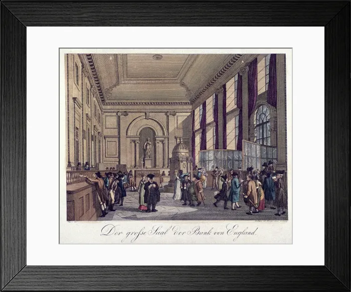 Framed Print : Bank of England, Threadneedle Street, London, 1808 Framed Print : Bank of England, Threadneedle Street, London, 1808