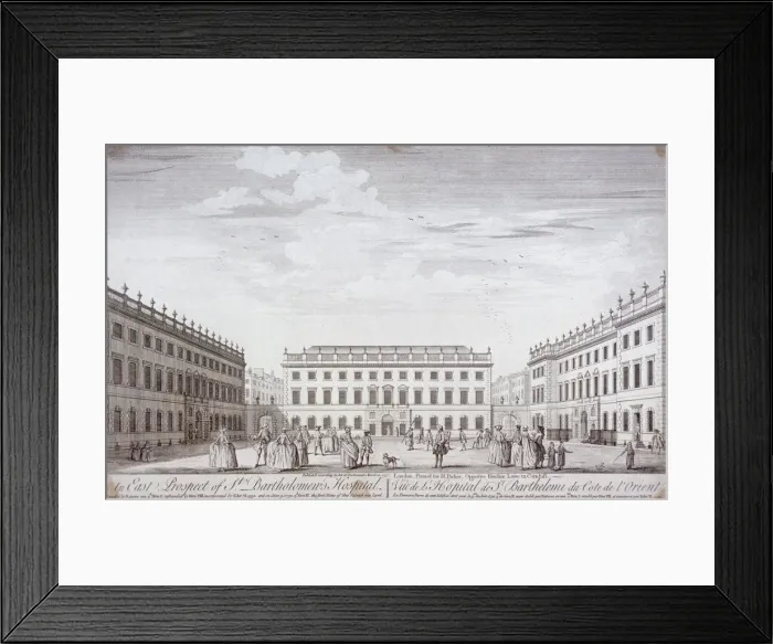 Framed Print : St Bartholomews Hospital, London, 1752 Framed Print : St Bartholomews Hospital, London, 1752