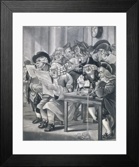 Framed Print : Stockjobbers at the Stock Exchange, Bartholomew Lane, London, c1795 Framed Print : Stockjobbers at the Stock Exchange, Bartholomew Lane, London, c1795