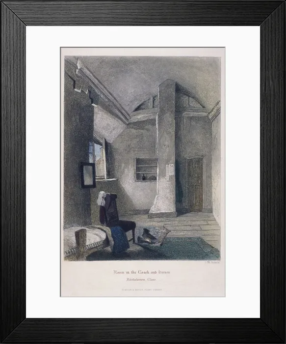 Framed Print : Coach and Horses Inn, Bartholomew Close, London, 1851. Artist: John Wykeham Archer Framed Print : Coach and Horses Inn, Bartholomew Close, London, 1851. Artist: John Wykeham Archer