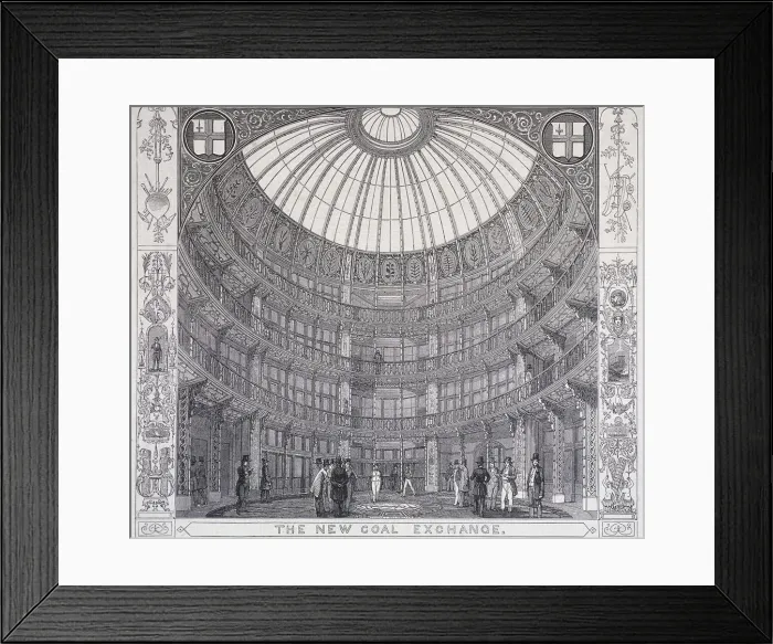 Framed Print : Coal Exchange, London, 1849 Framed Print : Coal Exchange, London, 1849