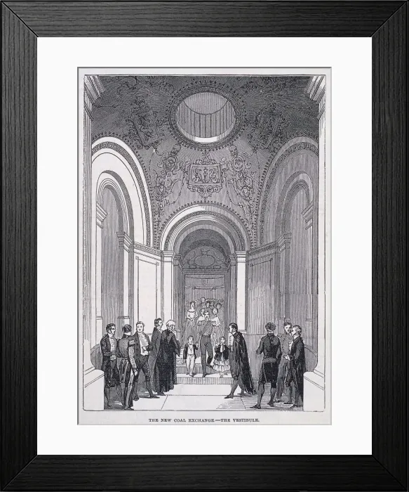 Framed Print : Coal Exchange, London, 1849 Framed Print : Coal Exchange, London, 1849
