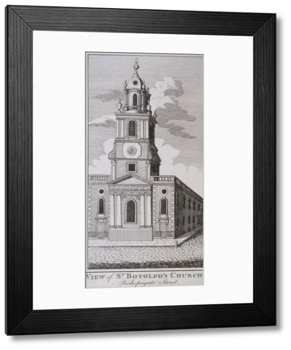 Framed Print : St Botolph without Bishopsgate, London, c1831. Artist: J Hinchcliff Framed Print : St Botolph without Bishopsgate, London, c1831. Artist: J Hinchcliff