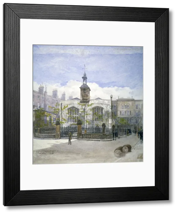 Framed Print : View of St Helens Church, Bishopsgate, City of London, 1883. Artist: John Crowther Framed Print : View of St Helens Church, Bishopsgate, City of London, 1883. Artist: John Crowther